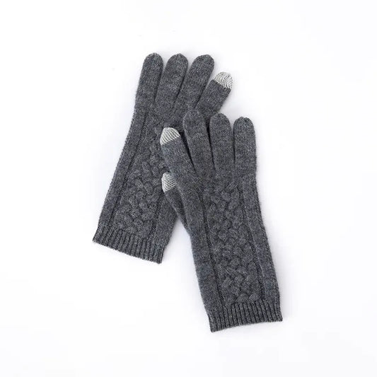 Cashmere Touchscreen Thick Knitted Gloves for Cycling
