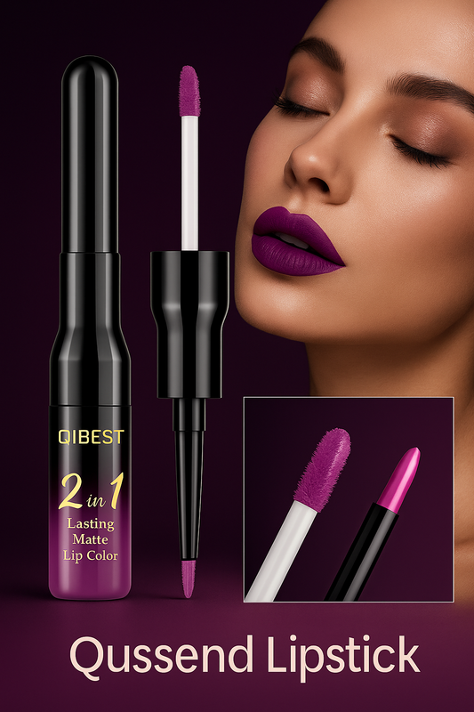 Matte Liquid Lipstick & Double Lip Gloss Pen 2 -in-1 Beauty