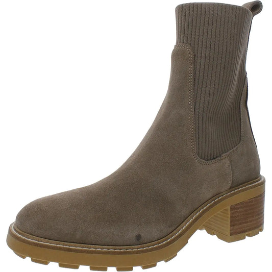 Steve Madden Women's Kiley Ankle Boot Taupe Suede 6