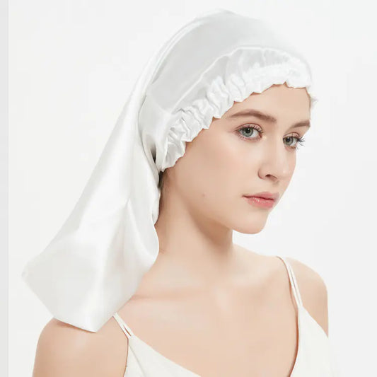 Silk Long Tube Thermal Heat Cap for Hair Care