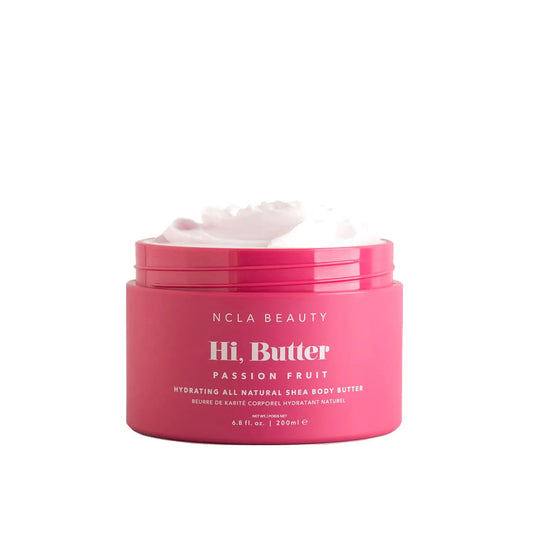 NCLA - Hi Butter Natural Shea Body Butter | Vegan Cruelty-Free Clean Skincare (Passionfruit 6.8 oz | 200 ml)