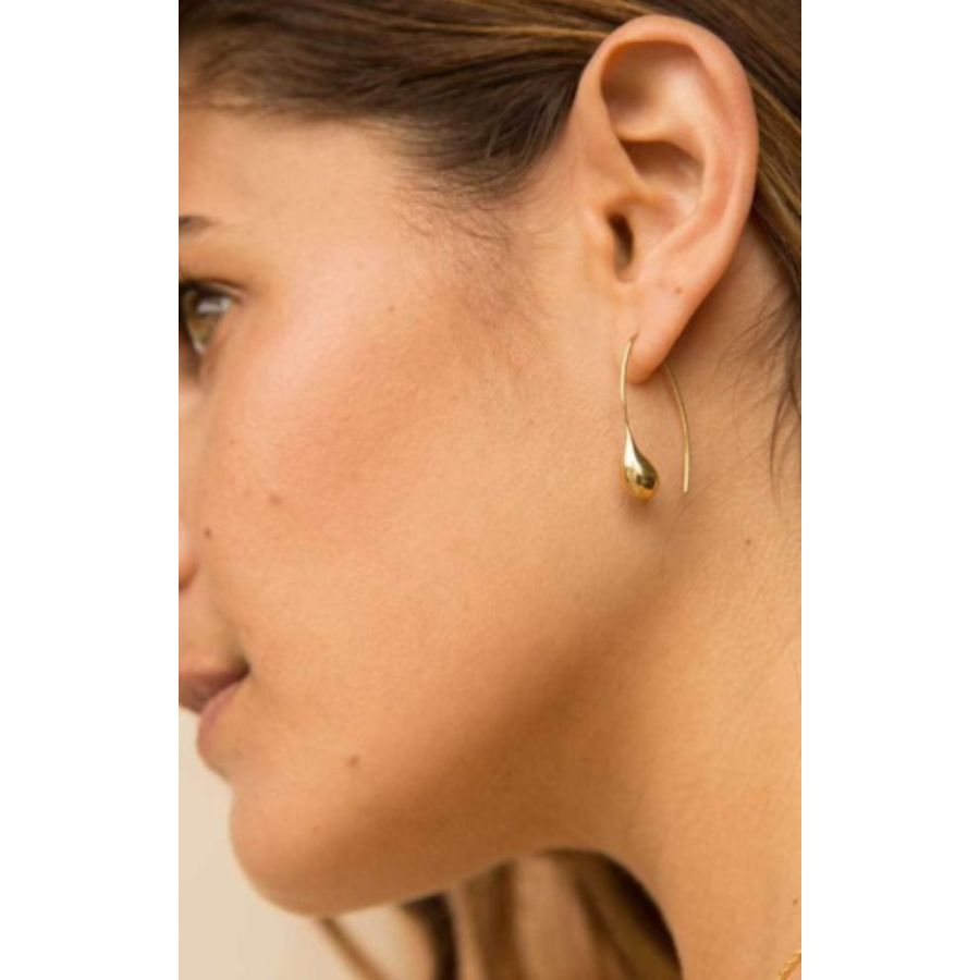 Dash Threader Earrings – Handcrafted Brass Elegance