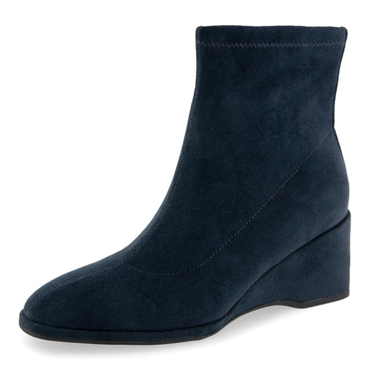 Women’s Anouk Ankle Boot – Navy Faux Suede Fashion Boot