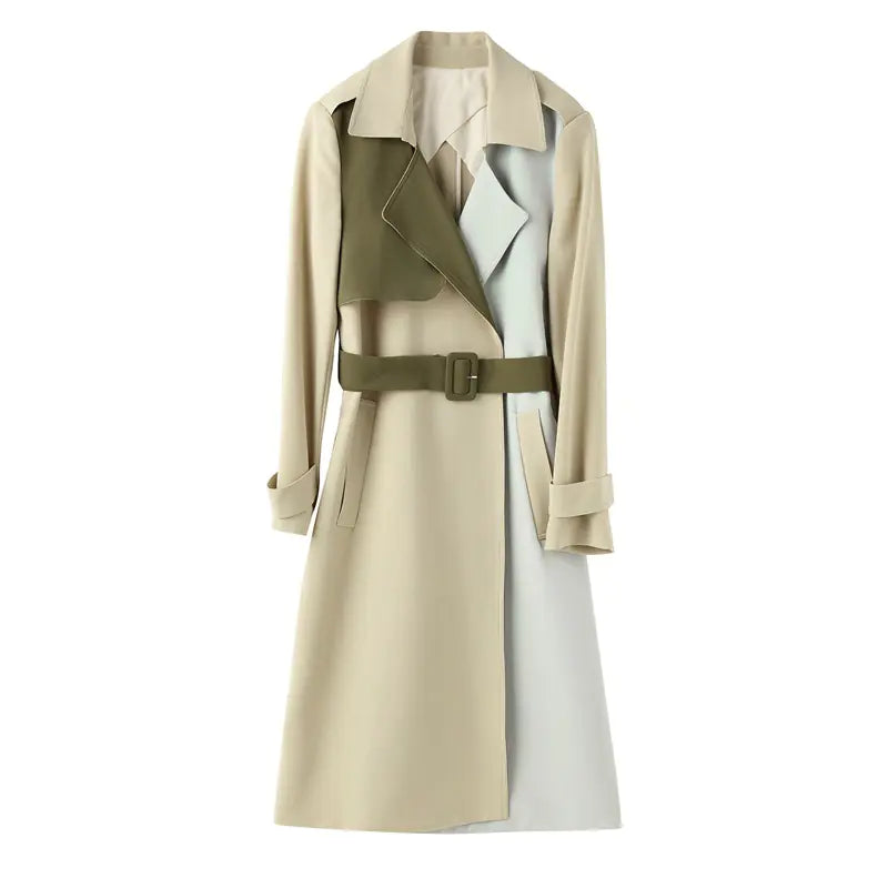 Contrast Stitching Lapel Jacket for Unique Style