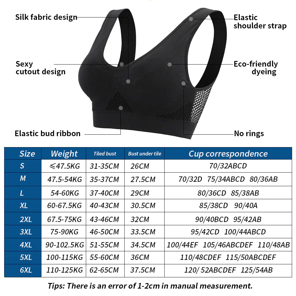 Plus Size Women's Sports Bras and Underwear