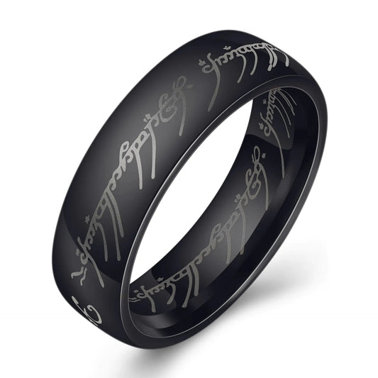 Stainless Steel Ring, Supreme Magic Ring, Black Gold Set