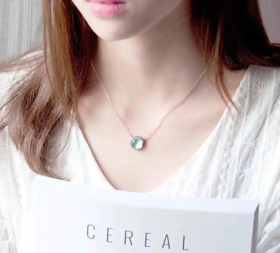 Aurora Forest Silver Necklace for Women