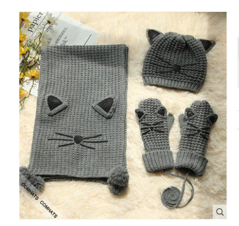 Scarf, Hat, and Gloves Set - Three Piece Collection