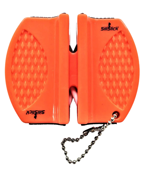 2-Stage Knife Sharpener – Orange | Compact & Non-Slip Manual Tool
