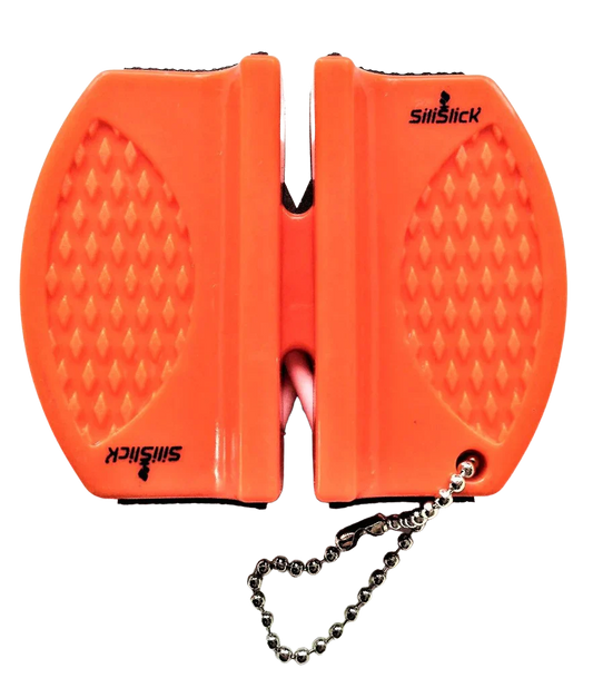 2-Stage Knife Sharpener – Orange | Compact & Non-Slip Manual Tool
