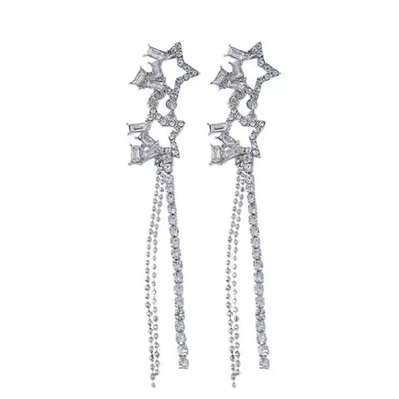 Water Drop Tassel Earrings Earrings Simple