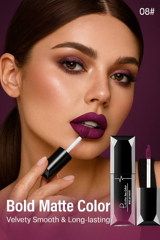 Matte Liquid Lipstick – Long-Lasting, Smudge-Proof & Non-Fading Color