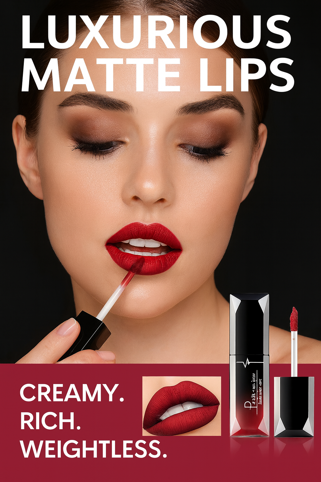 Matte Liquid Lipstick – Long-Lasting, Smudge-Proof & Non-Fading Color