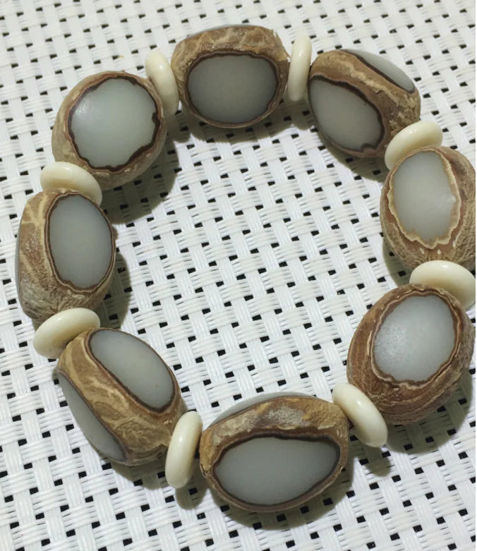 Natural Bodhi Seed Bracelet 18*21mm Handmade Jewelry