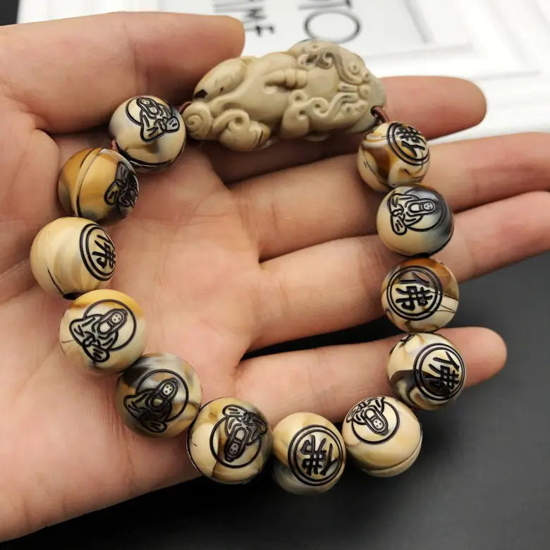 Money Drawing Pi Xiu Acrylic Beads Bracelet