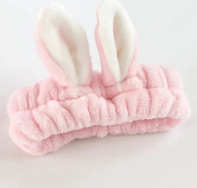 Rabbit Ear Headband for Makeup and Face Masks