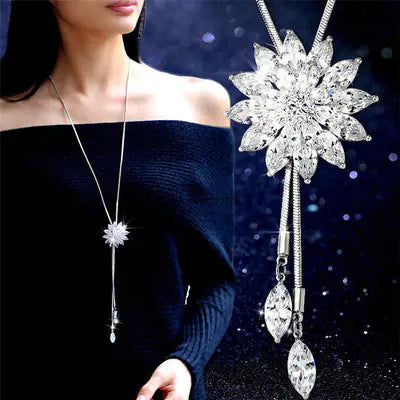 Autumn Winter Fashion Leaf Butterfly Necklace for Women