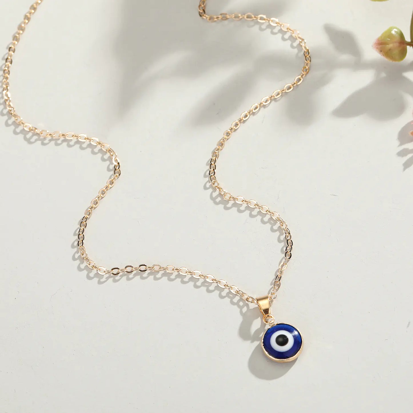 Turkish Blue Eye Pendant Necklace for Women