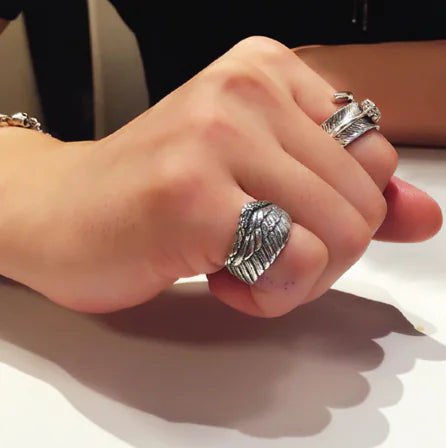 Eagle Wing Ring, 925 Sterling Silver Men's Ring