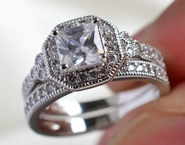 Diamond Ring, Engagement Ring, Stone-Set Ring