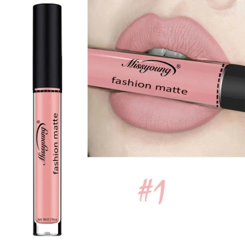 Non-Stick Matte Liquid Lipstick Lip Gloss Makeup