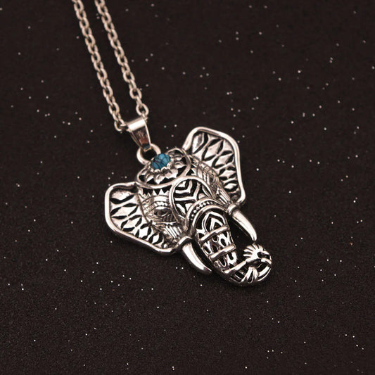 Vintage Ethnic Style Elephant Necklace for Women