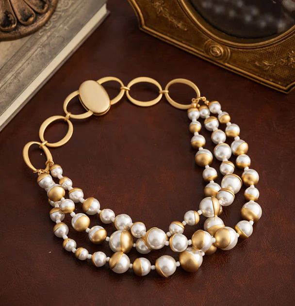 Vintage Pearl Necklace for Women