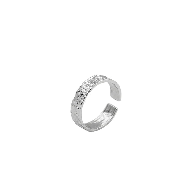 Textured Paper Ring, Personalized Gold & Silver Ring