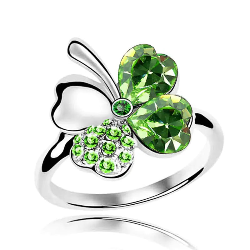 Clover Couple Ring - Adjustable Tail Ring
