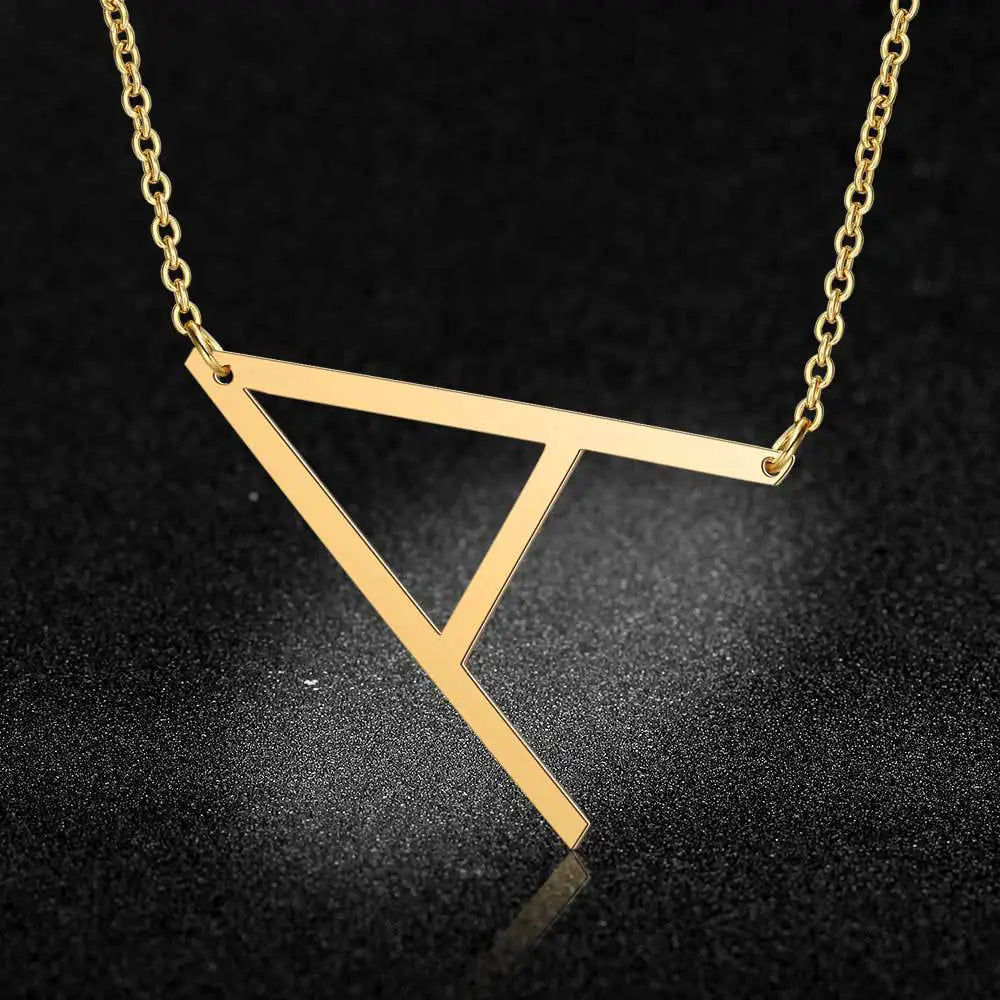 Titanium Steel Initial Necklace for Women