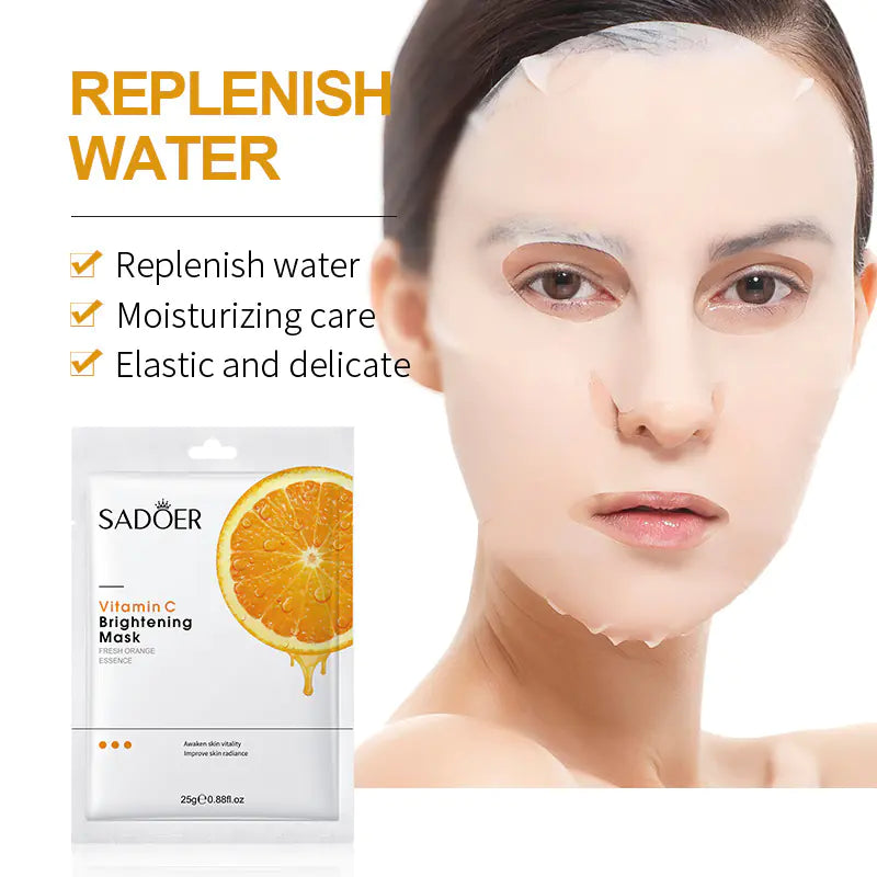 SADOER Vitamin C Body Lotion and Night Mask Set