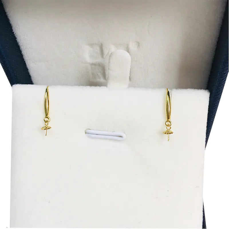 Pearl Earring Mounts, Simple Hook Accessories
