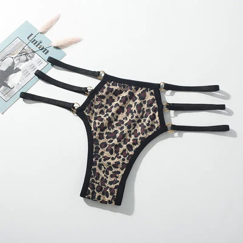 Low Waist Lace-Trimmed Women's Thong Underwear 6003