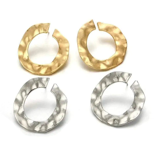 Lulu Earrings | Elegant Gold & Silver Hoop Earrings for Women | Stylish and Versatile Jewelry