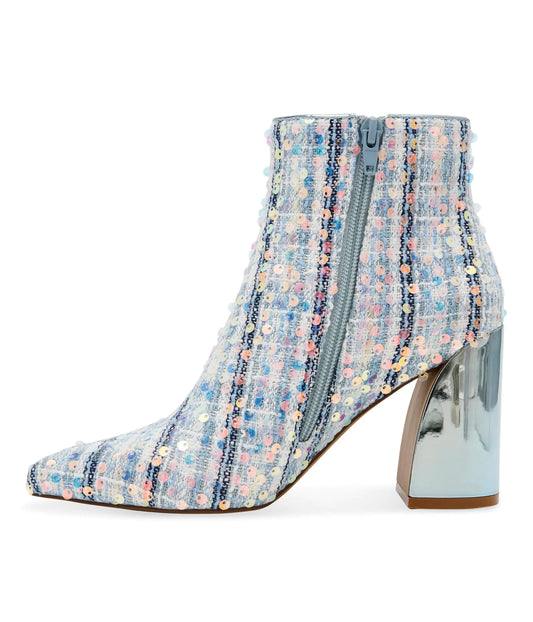 Betsey Johnson Women’s Jacky Ankle Boot – Blue Multi Fashion Boot