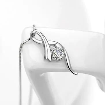 Sterling Silver Necklace for Women with Pendant