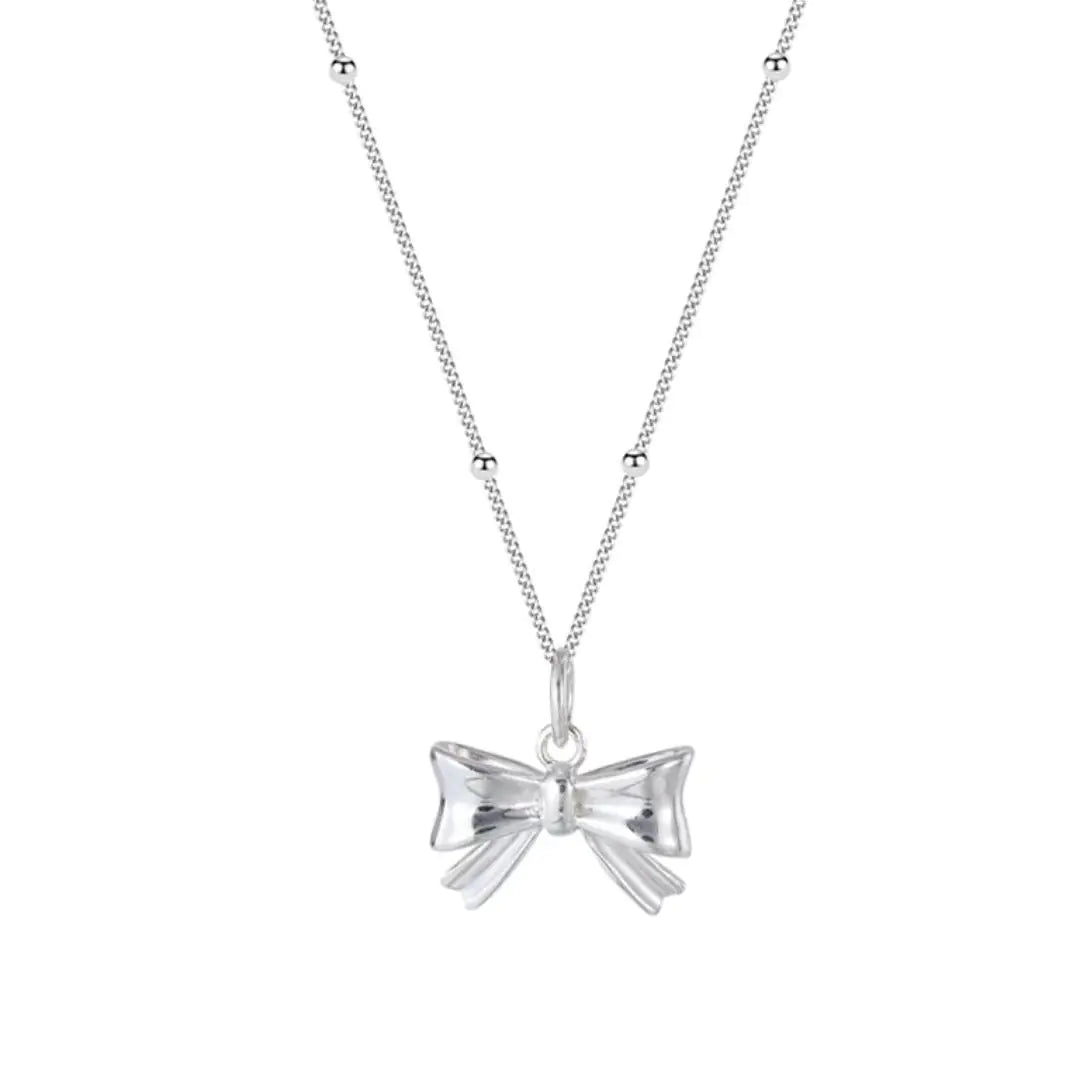 Minimalist Bowknot Necklace for Women - Chic Design