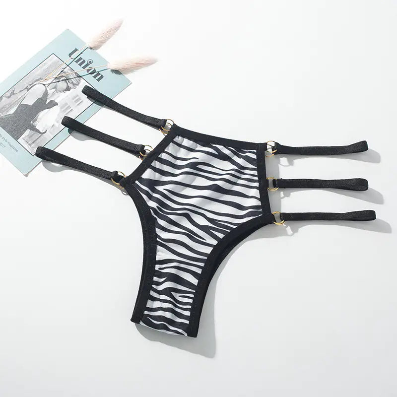 Low Waist Lace-Trimmed Women's Thong Underwear 6003