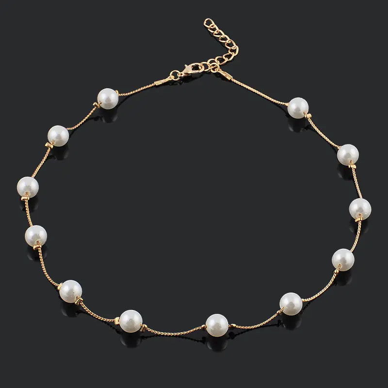 Trendy Pearl Choker Necklace for Women (Wholesale)