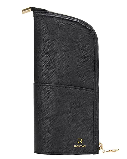 Makeup Brush Bag Travel Makeup Brush Holder Large Makeup Brush Case Organizer Professional Cosmetic Bag Artist Makeup Brush Holder Stand-up Foldable Makeup Cup Storage Bag