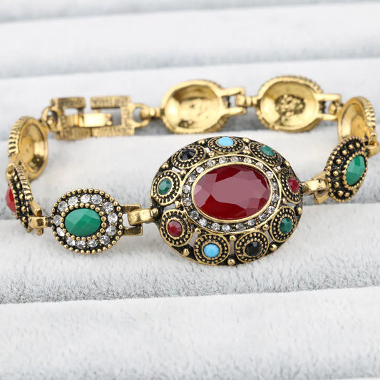 Vintage Bohemian Gemstone Women's Fashion Bracelet