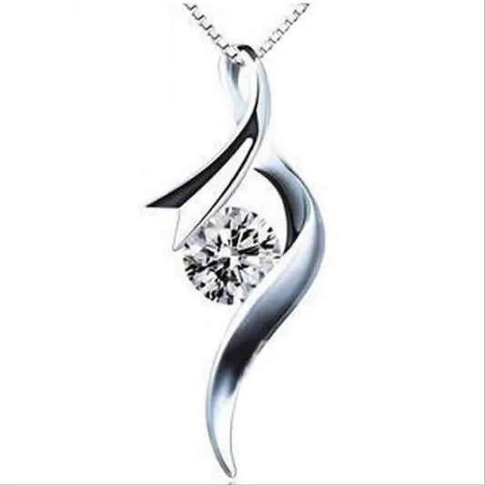 Sterling Silver Necklace for Women with Pendant