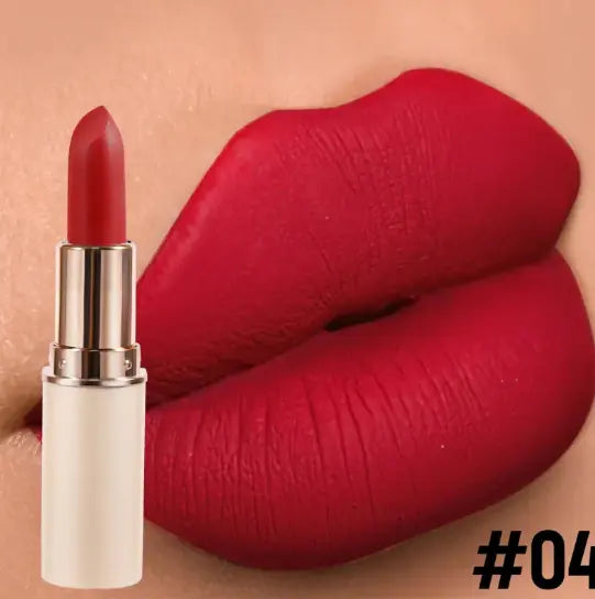 Matte Lipstick – Half Cylinder Long-Lasting Velvet Lip Color