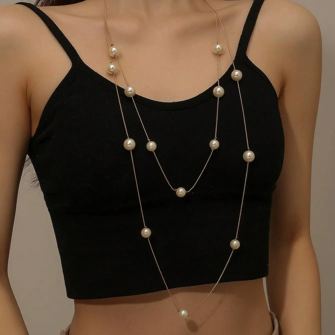 Vintage Multi-Layer Pearl Necklace for Women