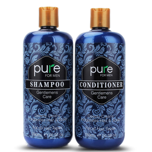 Rachelle Parker Men’s Hair Care Set – Organic Shampoo & Conditioner for Thinning Hair