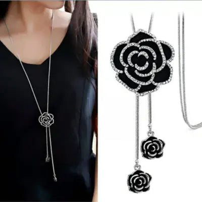 Autumn Winter Fashion Leaf Butterfly Necklace for Women