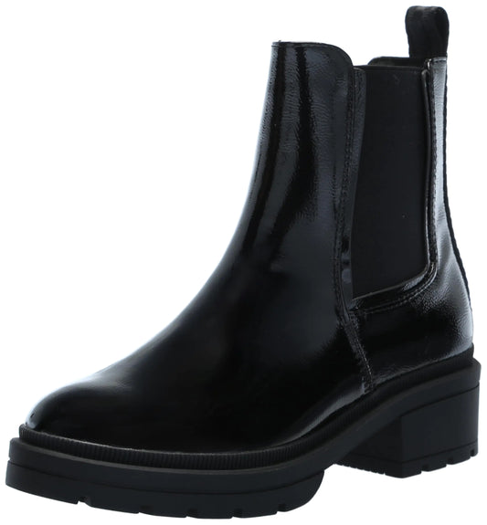 Rocket Dog Women’s Iggie Chelsea Boot – Black Patent Ankle Boot