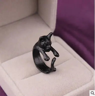 Custom Cat Tail Ring - Cute Animal Open Ring