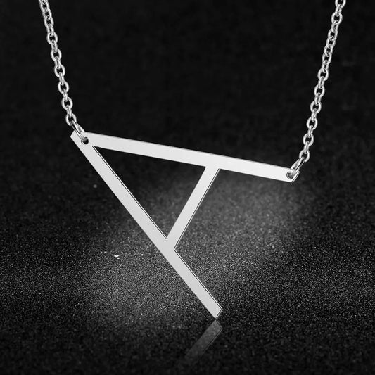 Titanium Steel Initial Necklace for Women