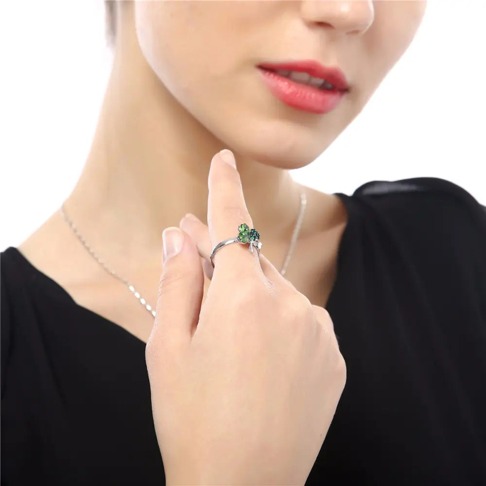 Clover Couple Ring - Adjustable Tail Ring